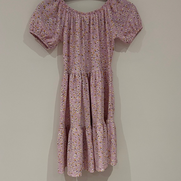 Zara Pink Floral Kids Dress - Picture 3 of 5